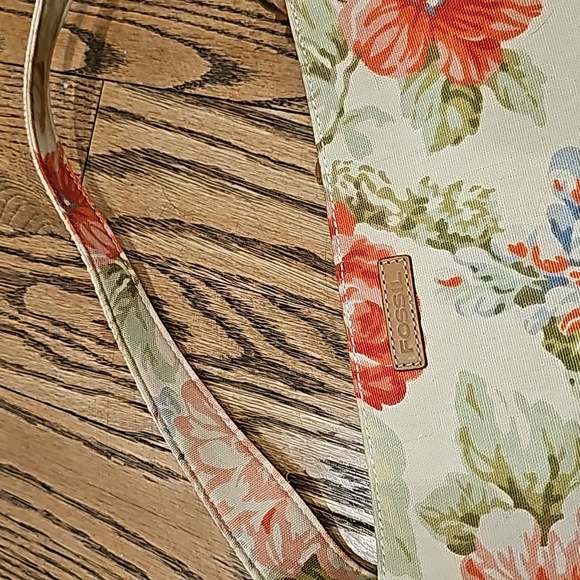 Floral print Fossil canvas and woven straw handbag - Picture 10 of 10